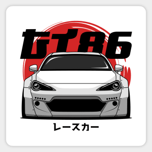 White GT 86 Front Sticker